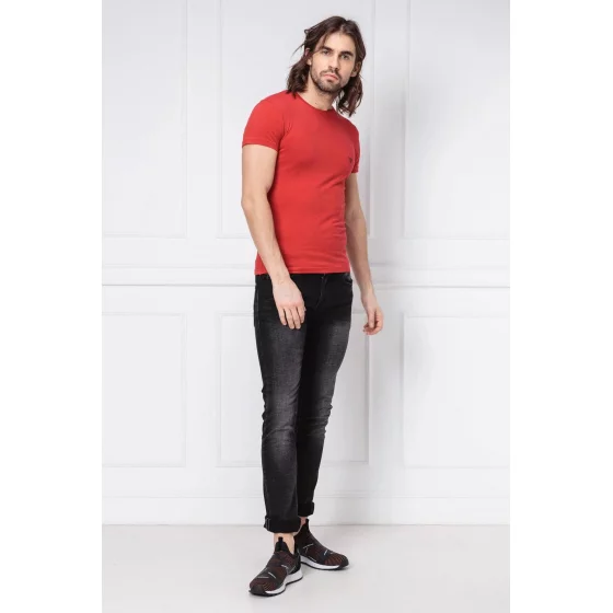 Pánské tričko 111035 9P725 červená - Emporio Armani