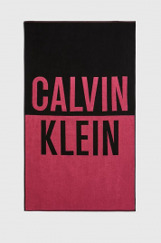 Plážová osuška KU0KU00104 BEH černá - růžová - Calvin Klein