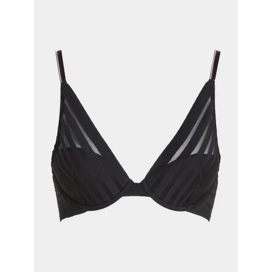 Dámská podprsenka UW0UW04744 BDS černá - Tommy Hilfiger