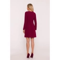 Dámské šaty S419 Bordó - Stylove