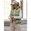 Dámská prošívaná vesta WILLOW TY3797 pistáciová -  FashionStreet 