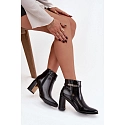 Lakované kozačky Dorelia D8257 černé - Sweet Shoes
