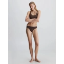 Dámská tanga 000QF7287E BKC tm. hnědé - Calvin Klein