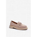 Dámské semišové mokasíny HX52-222 béžové -  S.Barski