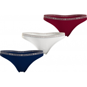 Dámská tanga 3P UW0UW04890 0U4 - Tommy Hilfiger