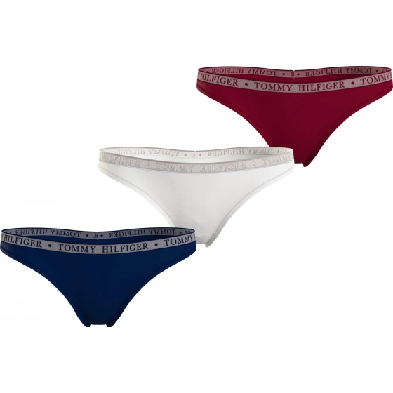 Dámská tanga 3P UW0UW04890 0U4 - Tommy Hilfiger