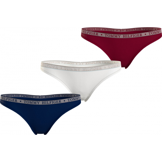 Dámská tanga 3P UW0UW04890 0U4 - Tommy Hilfiger