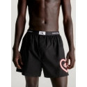 Pánské trenýrky 000NB3716A UB1 černé s potiskem - Calvin Klein