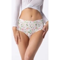 Dámské kalhotky Simple Maxi Jasmine Ecru mix vzor - Julimex