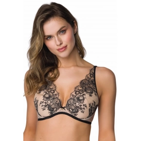 Dámská podprsenka Frances 3804/11/1 Béžová s černou - MAT