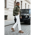 Dámská krátká zimní bunda VIBEGIRL TY4946 zelená - FashionStreet