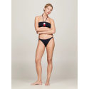 Dámské plavkové kalhotky CHEEKY STRING BIKINI UW0UW05298 DW5 tm. modré - Tommy Hilfiger