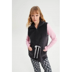 Vamp - Dámská vesta na zip 19463 šedá - Vamp Vamp - Dámská vesta na zip 19463 šedá - Vamp