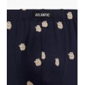 Pánské boxerky 2PACK  2MHH-001 Tmavě modrá / Tmavě zelená - Atlantic