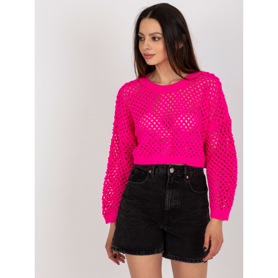 Dámský svetr BA SW 9008.35P fluo růžový - FPrice