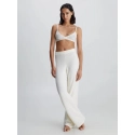 Dámské kalhoty 000QS7058E 101 ecru - Calvin Klein