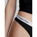 Dámská tanga Thong Carousel 0000D1617E 001 černá - Calvin Klein