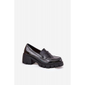 Polobotky na podpatku 1-7118 černé - Step in style