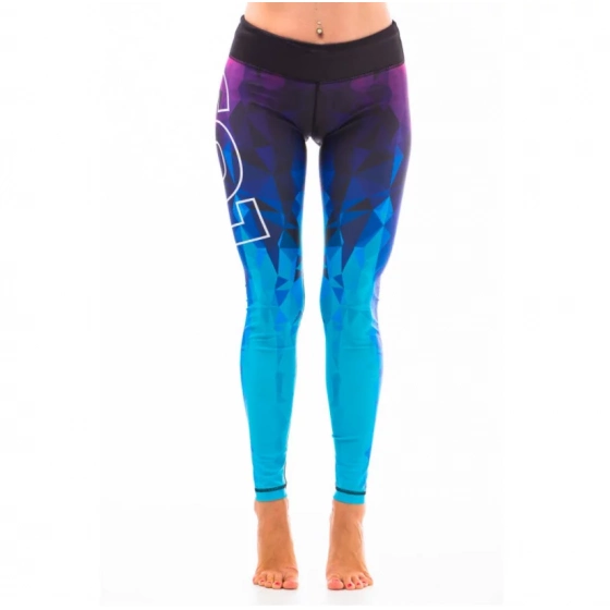 Dámské fitness legíny Six Deuce Oceana - fialová/růžová/modrá - Litexo