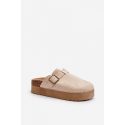 Dámské nazouváky / pantofle SS-248 Béžová - Step in style