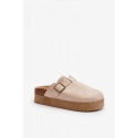 Dámské nazouváky / pantofle SS-248 Béžová - Step in style