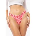 Dámské tanga Love Vibes Simple String Růžová mix - Julimex