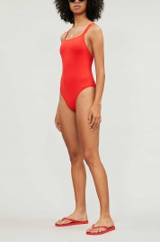 Jednodílné plavky KW0KW00806-XA7 červená - Calvin Klein