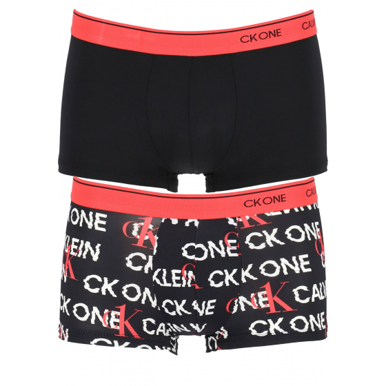 Pánské trenýrky 2pack NB2387A - V7F - Černá/červená - Calvin Klein