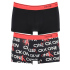 Pánské trenýrky 2pack NB2387A - V7F - Černá/červená - Calvin Klein