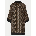 Dámská noční košile YI00017 202 hnědá s potiskem - DKNY