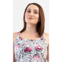 Dámská noční košile Megan šedo-růžová - Vienetta
