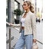 Dámská kožená bunda TY5659 smetenová - FashionStreet