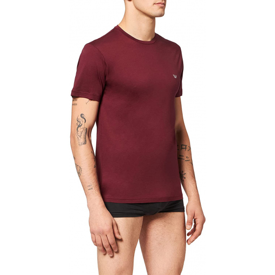Pánské triko 110853 1A538 - 00076 - Bordo - Emporio Armani