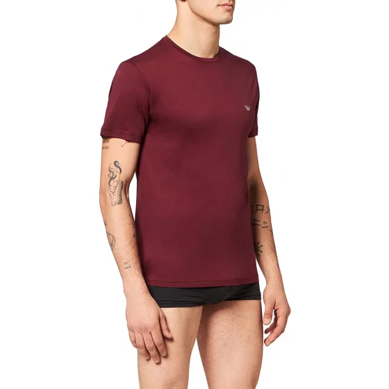 Pánské triko 110853 1A538 - 00076 - Bordo - Emporio Armani