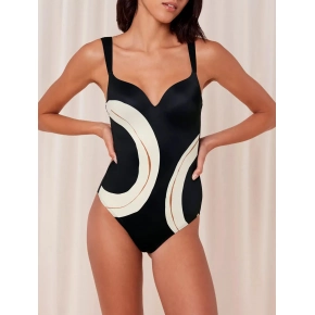 Dámské jednodílné plavky Summer Allure OWP 01 černé - Triumph