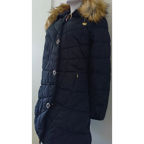 Dámská zimní bunda W703 černá - MHM