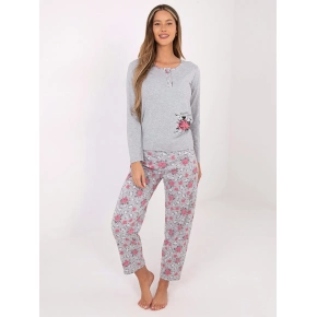 Dámské pyžamo DU PI FP 006.02 šedé - FPrice