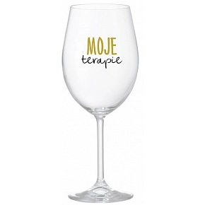 MOJE TERAPIE - čirá sklenice na víno 350 ml