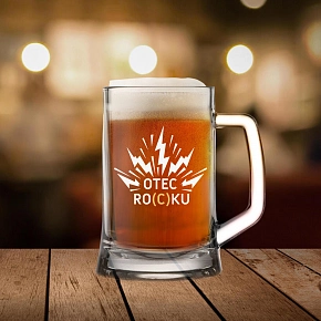 OTEC RO(C)KU - pivní sklenice 0,5 l