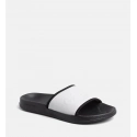 Pantofle KW0KW00514-091 stříbrná - Calvin Klein