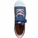 Dívčí sportovní boty Jr LCW-24-02-2161K Jeans modrá s růžovou - Lee Cooper