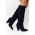 Dámské kozačky W37355-190214 černé - Step in style