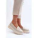 Dámské mokasíny Filidia 24PB18-6889 krémové - Evento