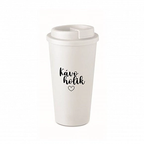 KÁVOHOLIK - bílý termohrnek 475 ml KÁVOHOLIK - bílý termohrnek 475 ml