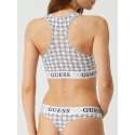 Sportovní bralette podprsenka - O1GC04JR06B - FF91 - Černo/bílá - Guess