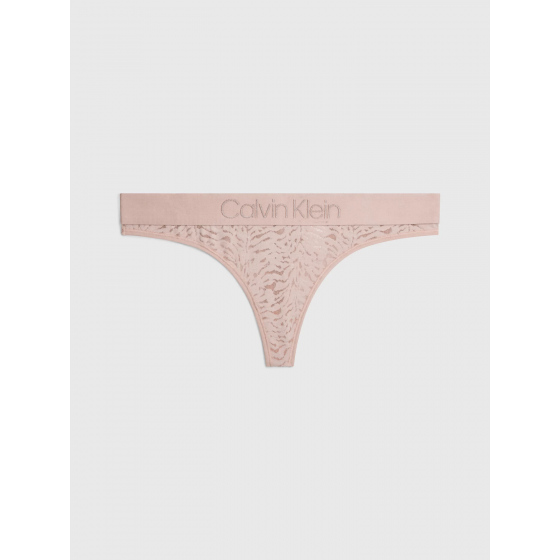 Dámská tanga 000QF7287E 7NS béžové - Calvin Klein