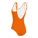 Dámské jednodílné plavky S36W-27 Fashion sport oranžové - Self