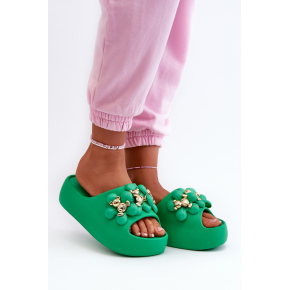 Dámské nazouváky / pantofle BG181 Zelená - Step in style