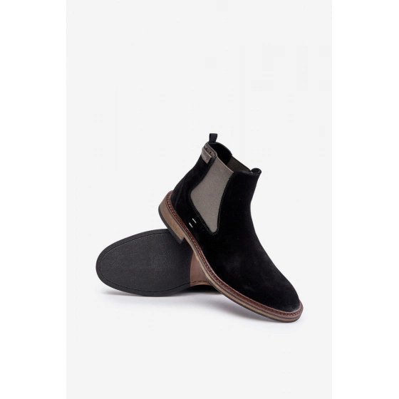 Pánské kotníkové boty Chelsea OO174154 Černá - Big Star
