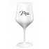 MRS. - bílá nerozbitná sklenice na víno 470 ml